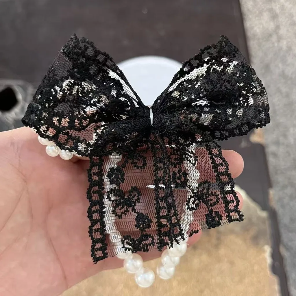 Pearl Bow For Shoes Handmade Handmade Lace Accessory Lace Bow Decoration Vintage Diy Craft Embellishment For Shoes Bags Garments
