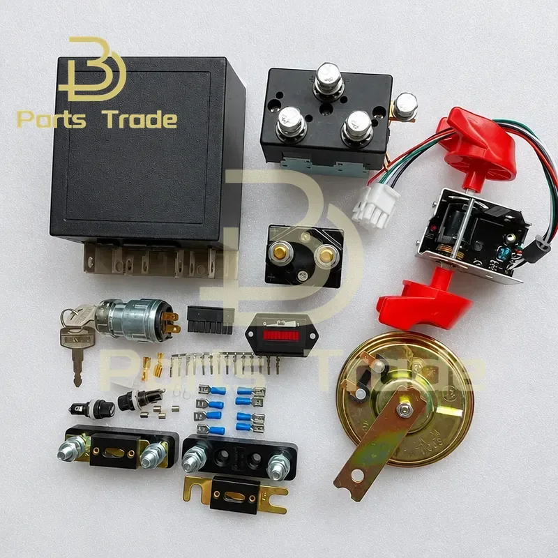 for 1207 24V Controller Hour Meter ET-126 0-5V Throttle Controller DC88 SW80 Contactor Fuse Holder Horn