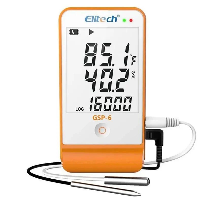 

Elitech GSP-6 LCD Data Logger Multi Use Paperless Temperature And Humidity Data Recorder