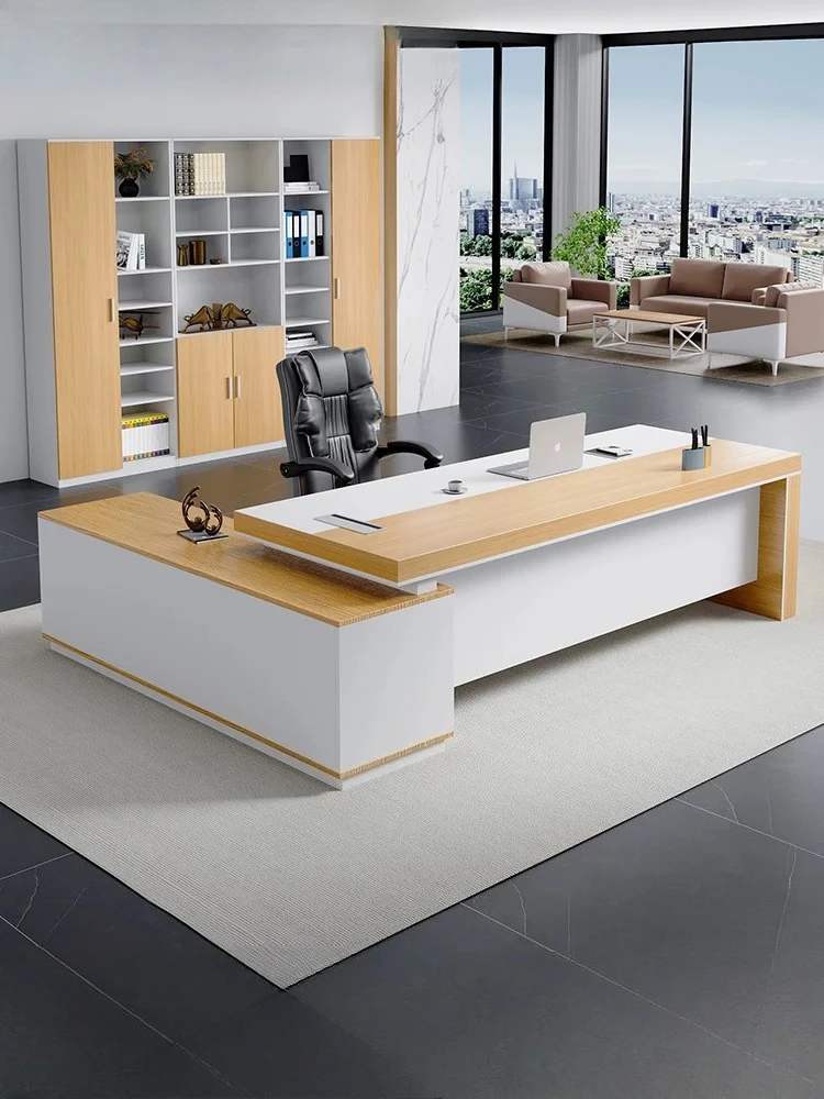Office desk and chair combination boss office furniture big desk president manager desk