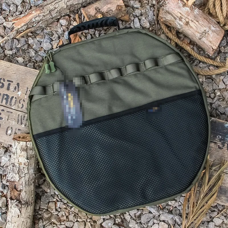 

Outdoor Plate Tableware Storage Bag Barbecue Pan Portable Storage Bag Thickened Handbag Special Diameter 42CM Camping Equipment