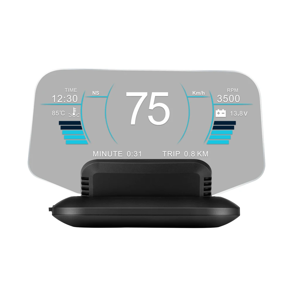 

Automotive LCD Head-Up Display C1 Automotive Instruments Electronic Multi-Alarm Speedometer Vehicle Diagnostics 2