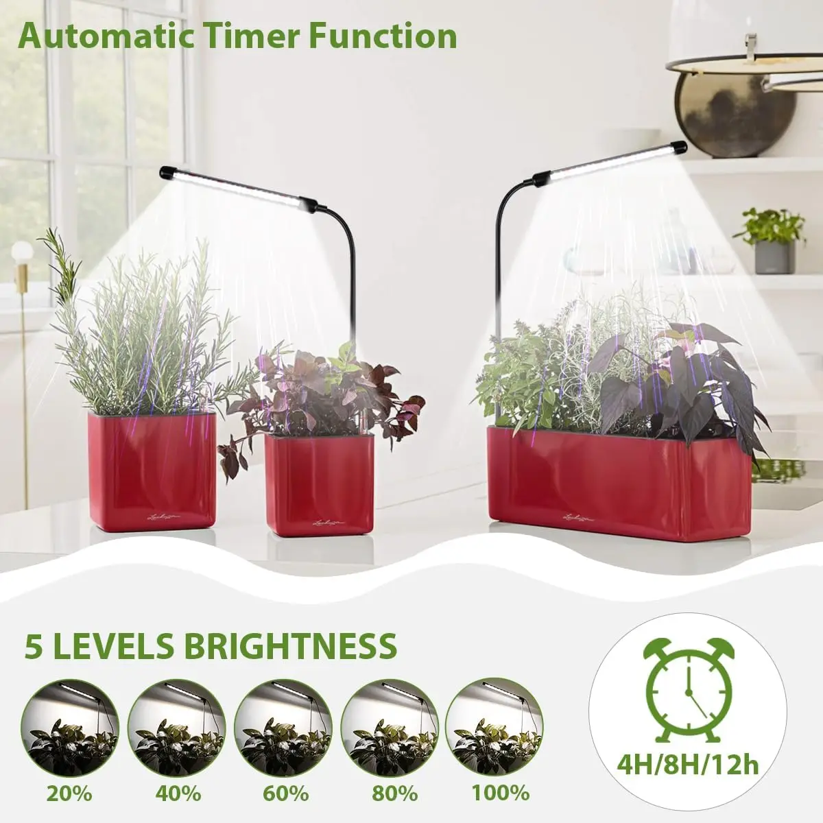 KEBINCPLED USB 5V Grow Lamp Full Spectrum Plant Lights With Control Fitolamp Lights Home Indoor Flower Seedling Clip Phyto Lamp