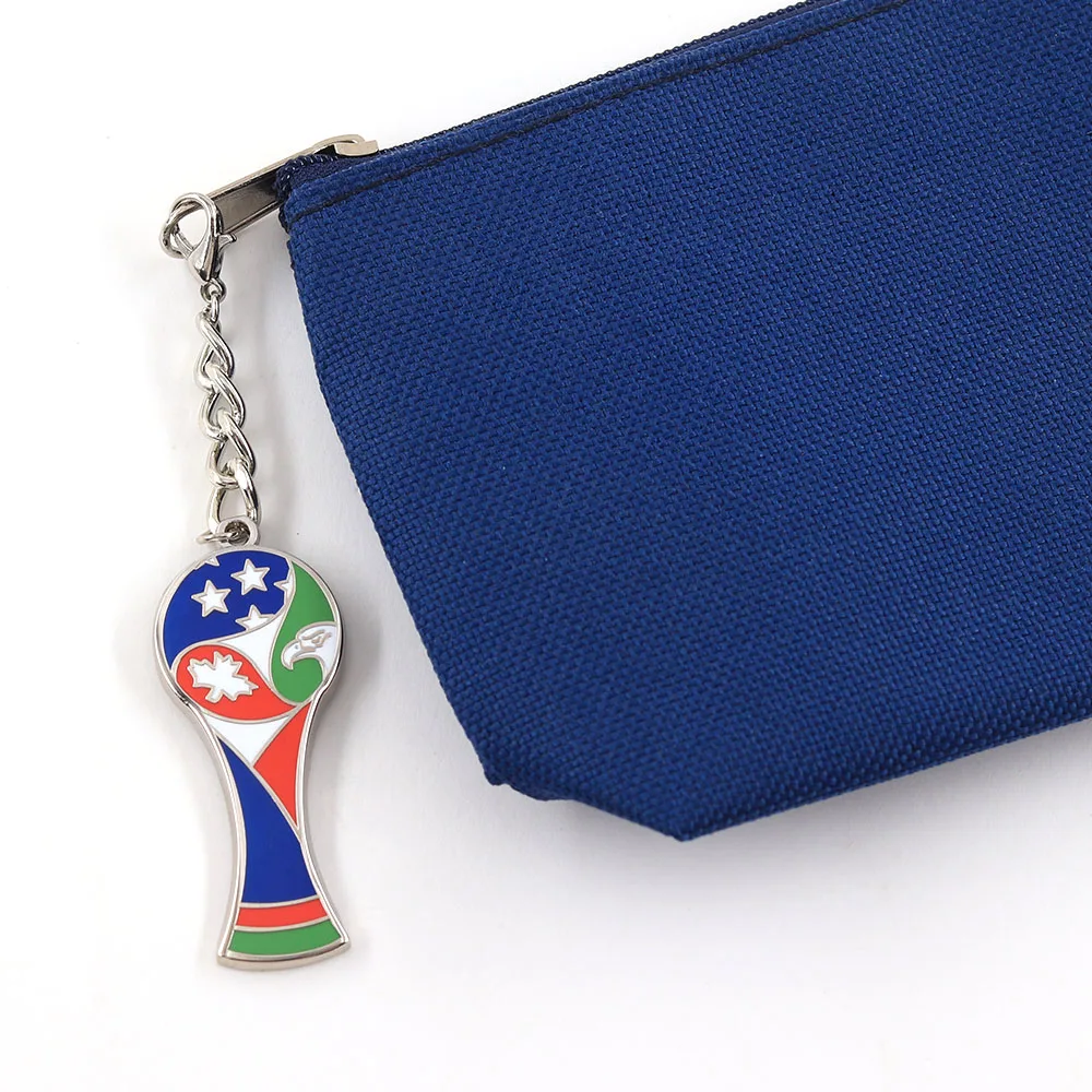 Internationaler Fußball-Schlüsselanhänger USA-Stern-Abzeichen Kanada-Ahornblatt Mexikanische Flaggen-Elemente Schlüsselring Fußball-Fan Sammlerstück Geschenk – Detail 7