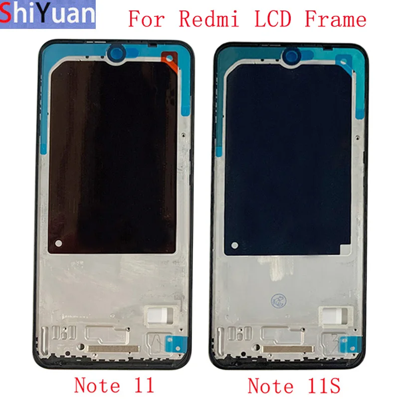 Housing Middle Frame LCD Bezel Plate Panel Chassis For Xiaomi Redmi Note 11 Pro 11S Phone Metal LCD Frame Replacement Parts