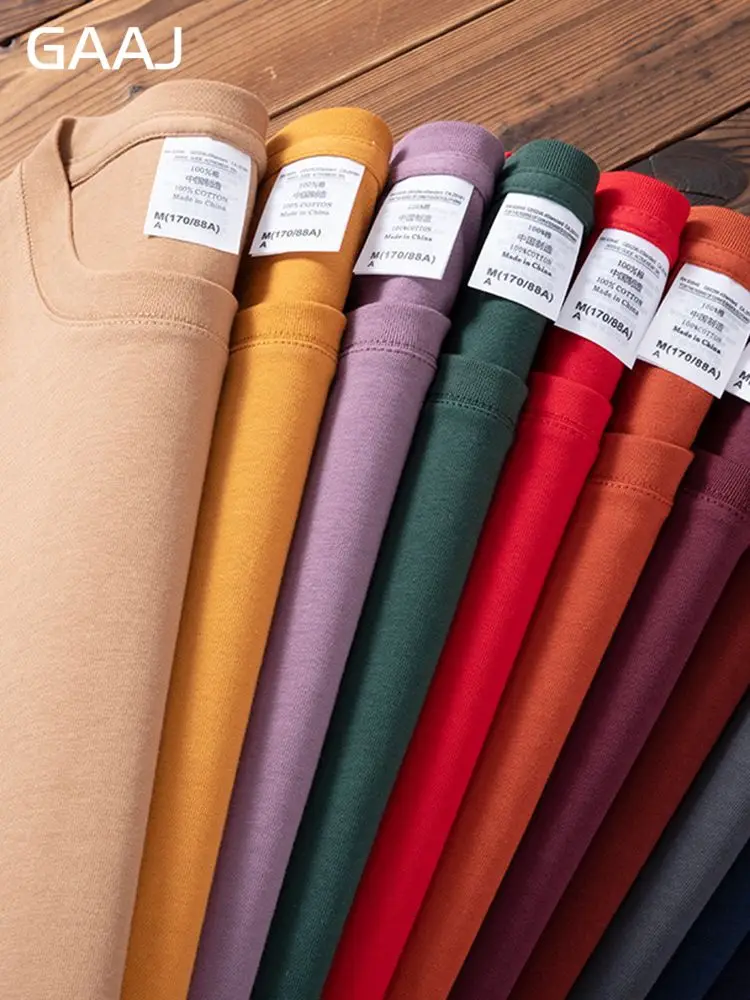 Calidad 7.4oz 210gsm Camiseta Hombres, 100% algodón Drop-hombro de gran tamaño Tops, Sólido Camiseta de manga corta, Verano Casual Plain T Shirts