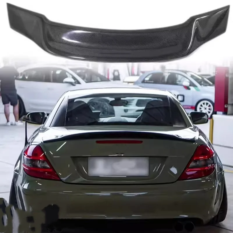 Carbon fiber Rear spoiler For Mercedes Benz R171 SLK200 SLK300 SLK350 2004-2010 Modified Tail wing Car accessories