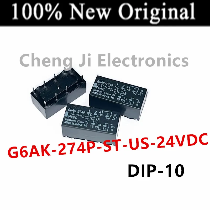 5PCS/Lot   G6AK-274P-ST-US-5VDC 、G6AK-274P-ST-US-12VDC 、G6AK-274P-ST-US-24VDC  DIP-10  Brand new signal relay  G6AK-274P-ST-US