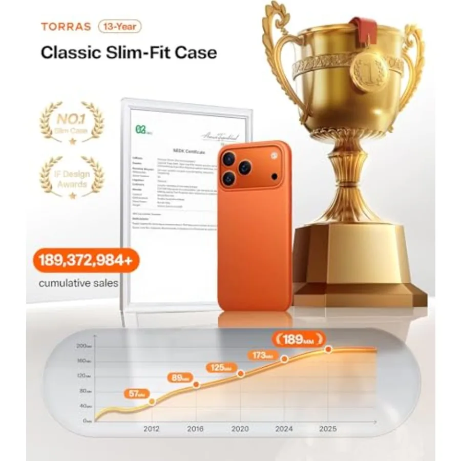 حافظة هاتف رفيعة للغاية وخفيفة الوزن بتصميم بسيط لهاتف iPhone 17 Pro مع قبضة آمنة ولمسة حريرية صلبة مضادة للخدش