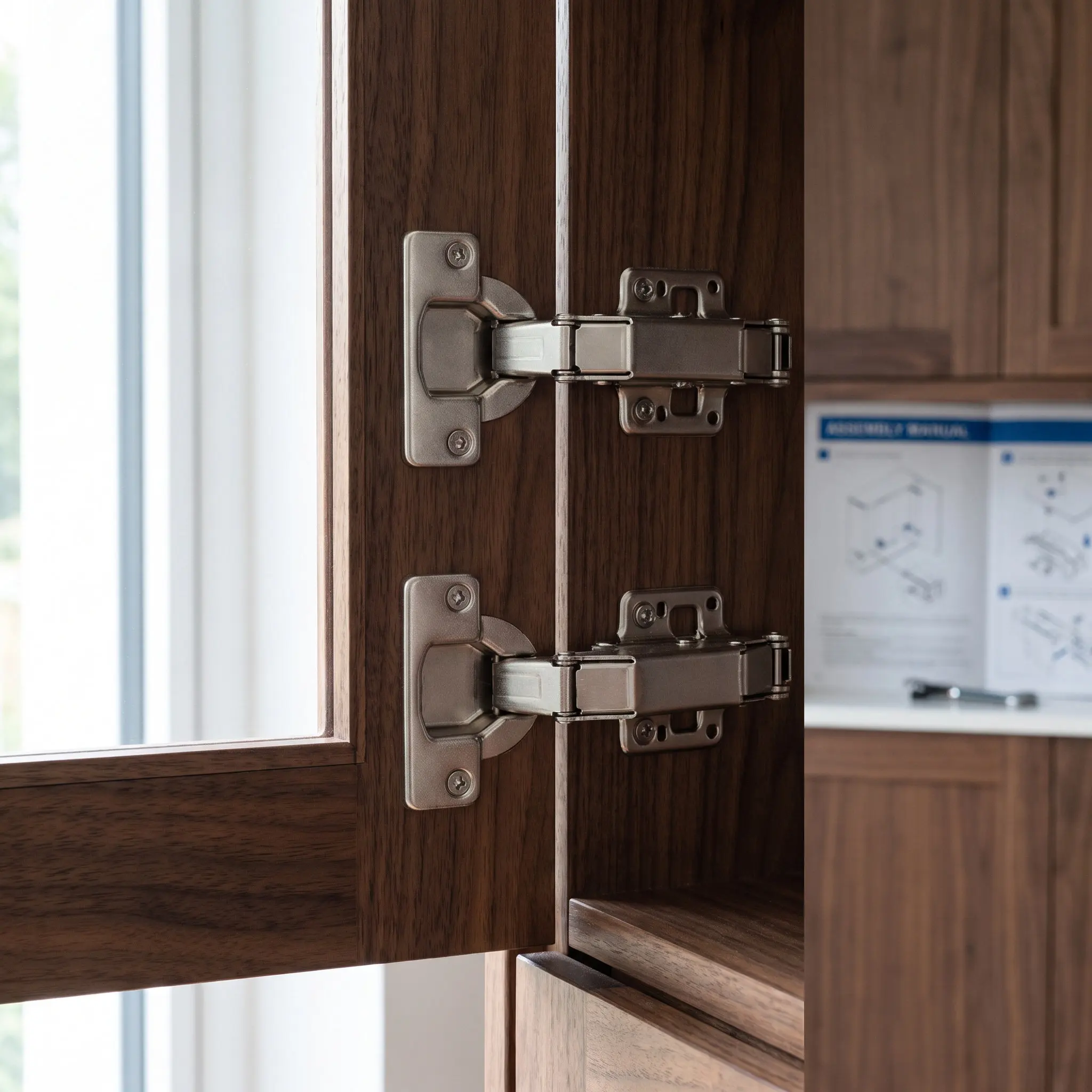 2Pcs Heavy-Duty Concealed Door Hinges Cold Rolled Steel 170-Degree Invisible Hinge System Door Hardware Gate Invisible Hinges