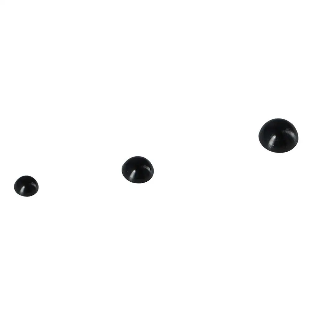 장난감 눈 DIY 재미있는 봉제 안전 눈 둥근 평평한 검은 눈 플라스틱 눈 인형 액세서리 곰 눈