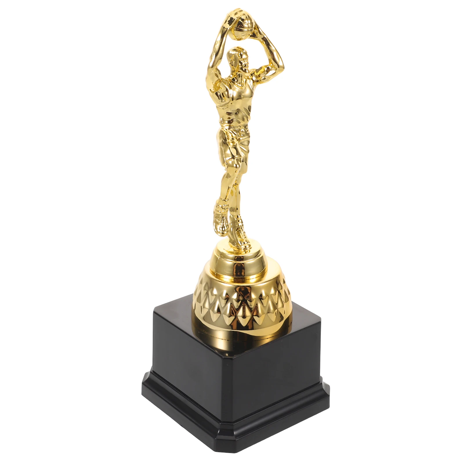 

Basketball Trophy Cup Gold Finish Plastic Award for Indoor Outdoor Use Small Trophy for League Games Team Recognition