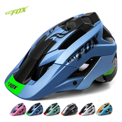 Imagen 1 del producto BATFOX-casco de bicicleta para adultos, protección de seguridad en ciclismo, protección para la cabeza de bicicleta de montaña y carretera, equipo deportivo para aventura al aire libre