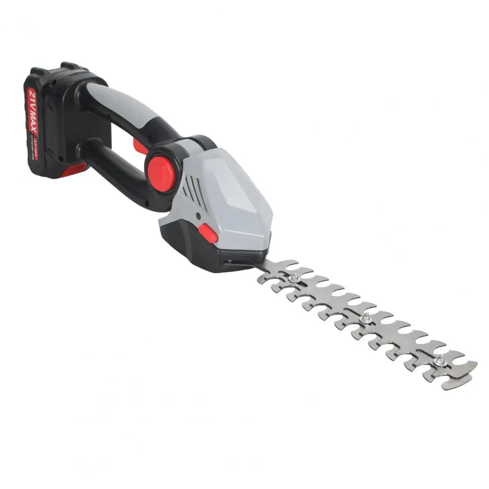 ماكينة تشذيب التحوط ذات القطب الصغير 2 في 1 21 فولت، ماكينة تشذيب العشب الكهربائية مع عمود تمديد، ماكينة تشذيب شجيرة لاسلكية متعددة الزوايا قابلة للتعديل