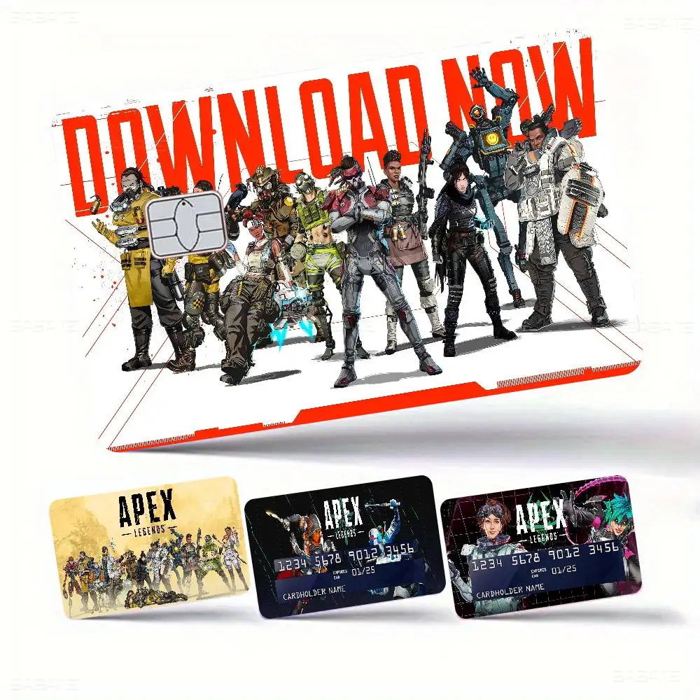 Game Apex L-legends Anime Spend Or Save Funny Shell On Off Ultra Thin No Fade Sticker Skin Cover Film For Debit Credit Card