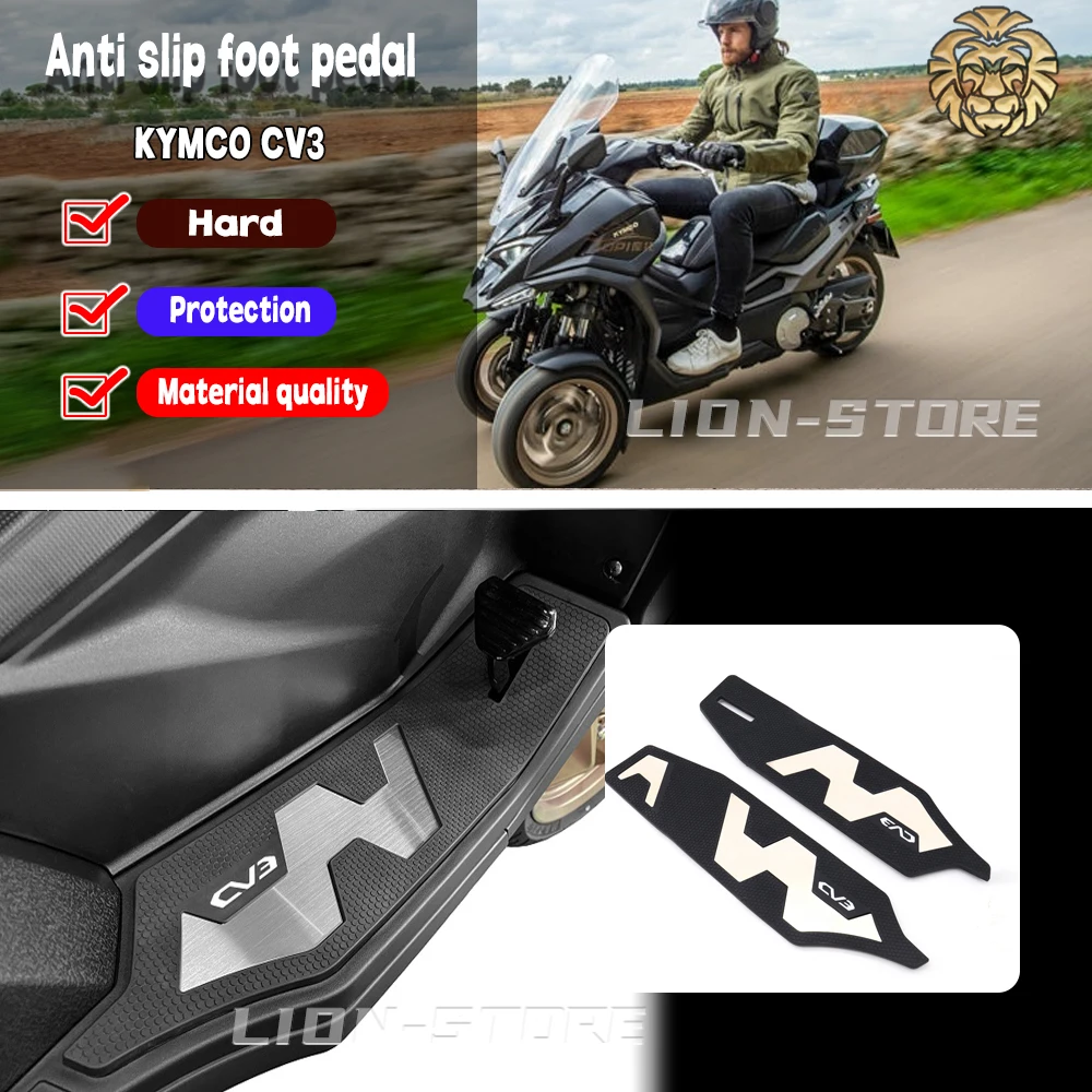 

FOR KYMCO CV3 CV 3 2020 2021 2022 2023 motorcycle accessories Anti slip protection pedal Aluminum alloy honeycomb design