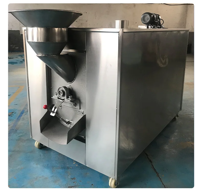 Rotary Roaster Oven Multifunctional Nut Roasting Machine For Peanut Melon Sesame Grain-Engine As Core Component Baking Equipment
