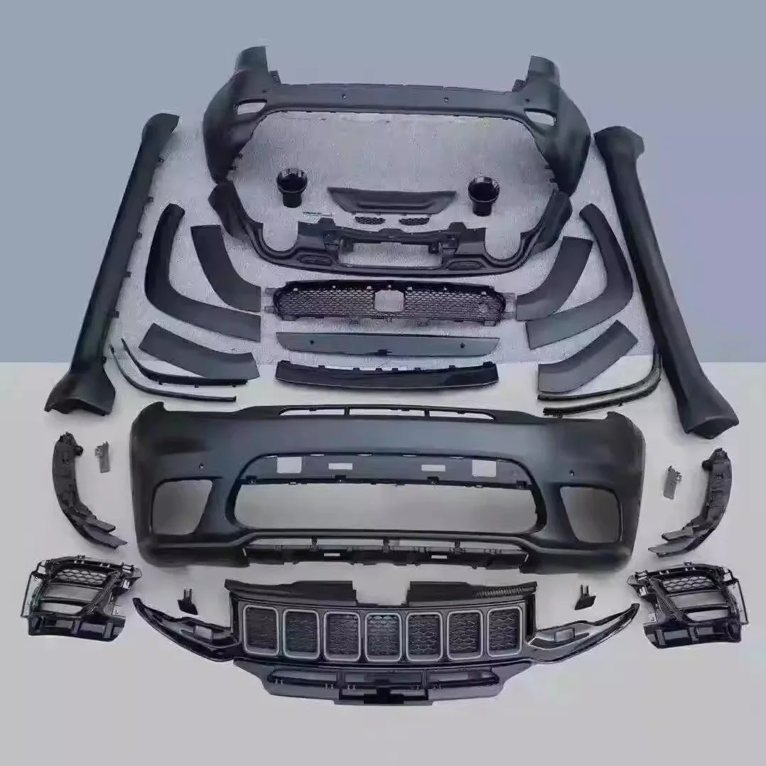 Unpainted Body kit for Jeep Grand Cherokee 14-22 modified SRT style Surround Front bumper Rear bumper Side skirt Car Accessories