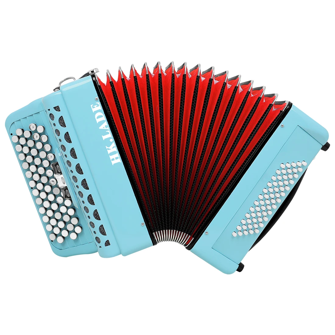 HK.LADE AH-300 Bayan Accordion 62 مفتاحًا 60 Bass أكورديون متعدد الصوت مع أداة لوحة مفاتيح حقيبة لأداء الدرجات