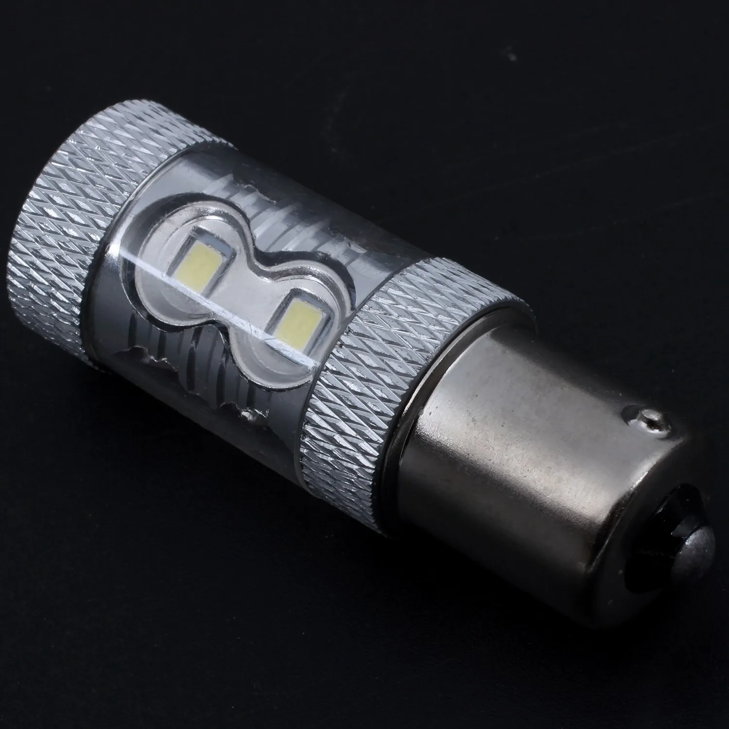 مصباح خلفي بإشارة انعطاف ليد للسيارة ، مصباح احتياطي ، شكل السيارة ، P21W ، Ba15S ، 50W ، 2