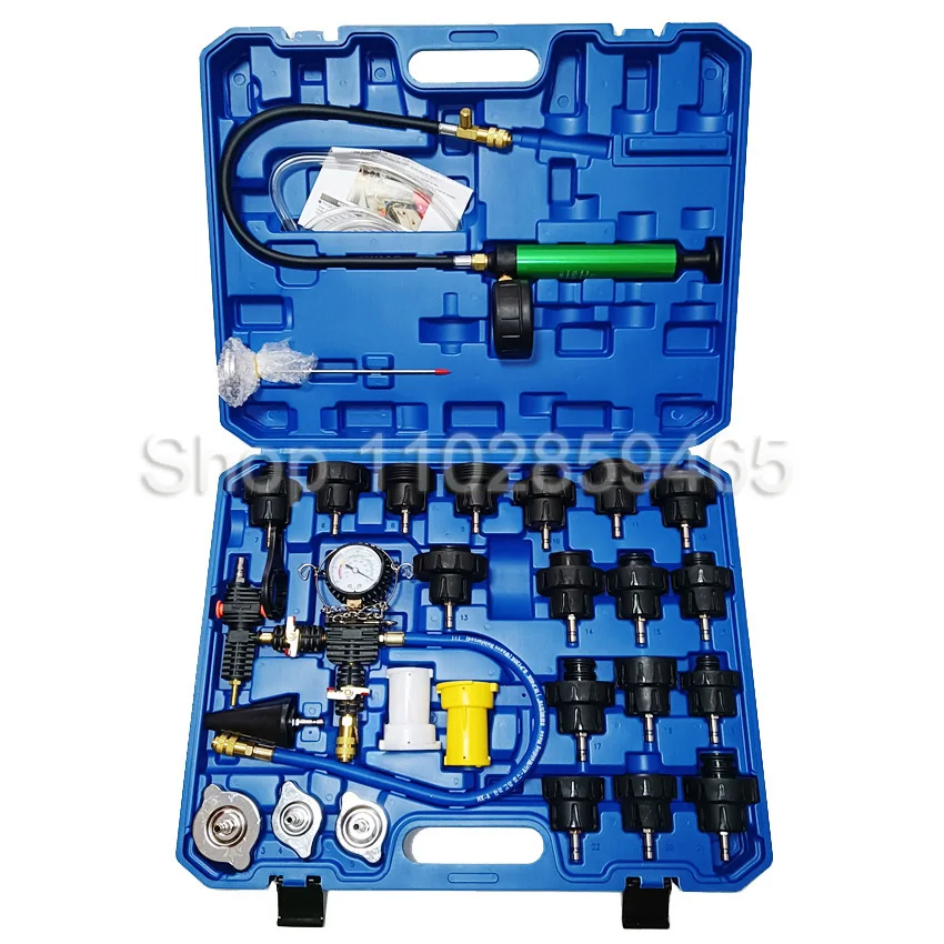 

28 шт. автомобильный резервуар для воды, детектор утечки, резервуар для воды, манометр для накачки, система охлаждения, инструмент для замены антифриза, измерительный прибор