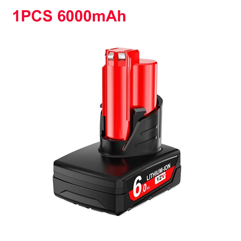 3.0Ah/6.0Ah Voor Milwaukee M12 Batterij 12V Oplaadbare Batterij Voor Milwaukee M12 Tool 48-11-2402 48-11-2411 48-11-2401MIL-12A-LI