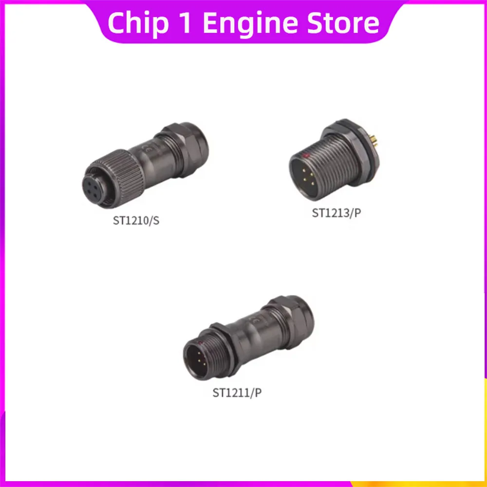 3 ST1210/S4 ST1213/P4 ST1210/S9 ST1213/P9 ST1211/P4 plug socket waterproof connector IP67