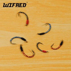10PCS #12 #10 #14 Red Black Blue Buzzer Nymph Fly for Trout Fishing / Saltwater Sabiki Rig Making Baits / Hegene fly Hooks