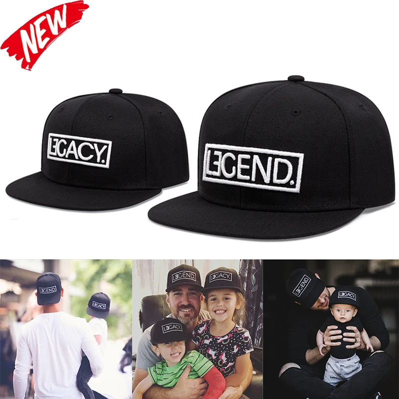 Father and Son Embroidered Hat Snapback Caps Parent-child Hat Sunshade Hat Adjustable Hip Hop Baseball Caps Cowboy Hat