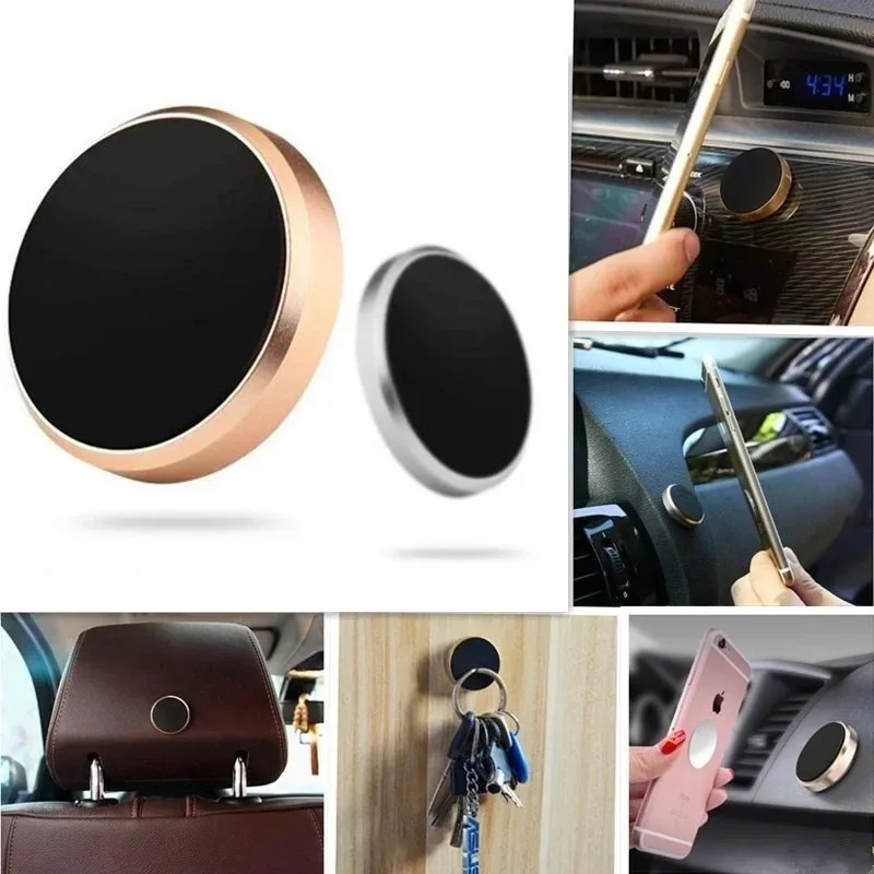 

1/2pcs Magnetic Car Phone Holder Suitable for iPhone Xiaomi Huawei Mobile Phone Holder Dashboard Wall Mounted Car Magnet Sticker