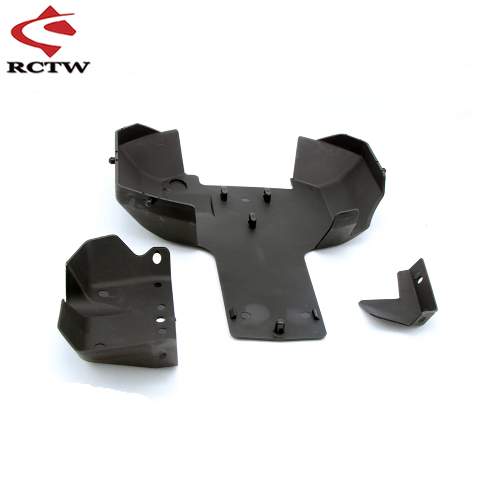 Kit de placa de chassi de proteção inferior de carro Rc para peças de caminhão 1/5 HPI ROFUN BAHA KM ROVAN BAJA 5B 5T 5SC