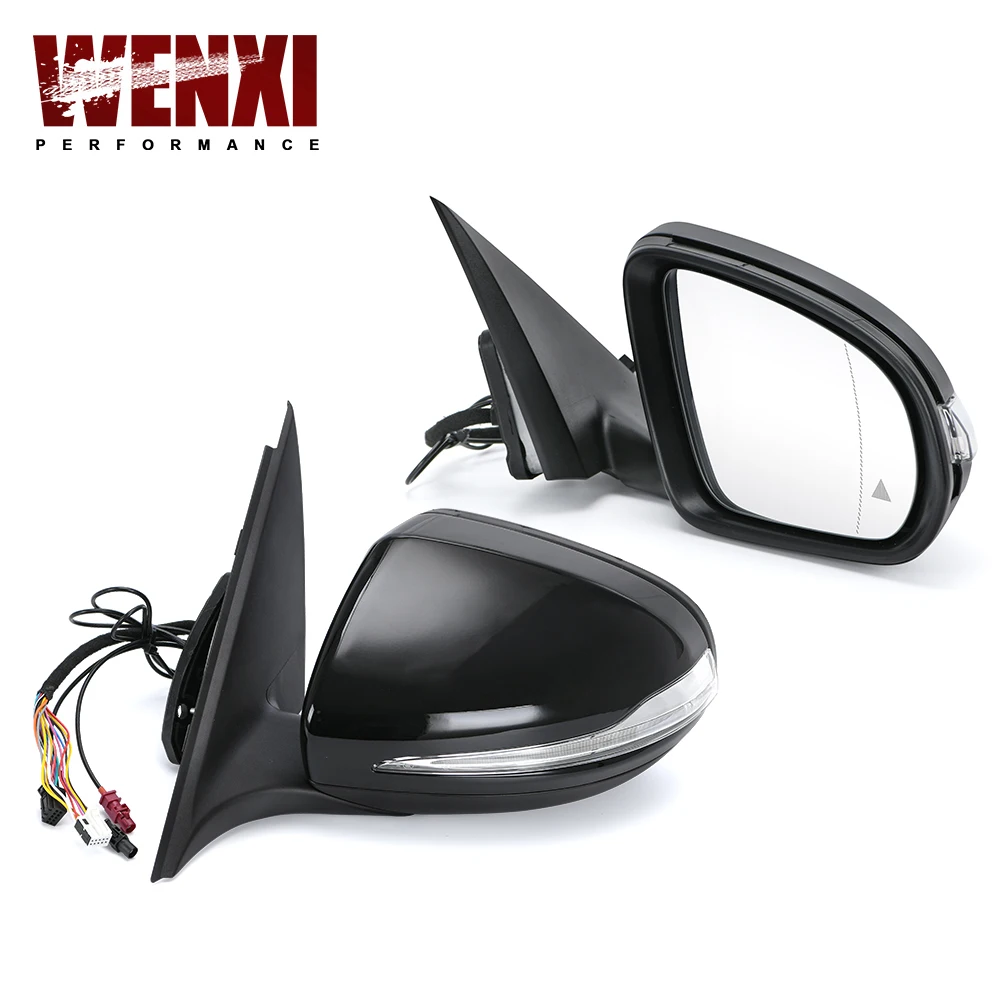 Left / Right Driver Side Mirror Passenger Side Mirror Power For 15-21 Mercedes Benz C class C180 C260 C300 2058109701 2058109801