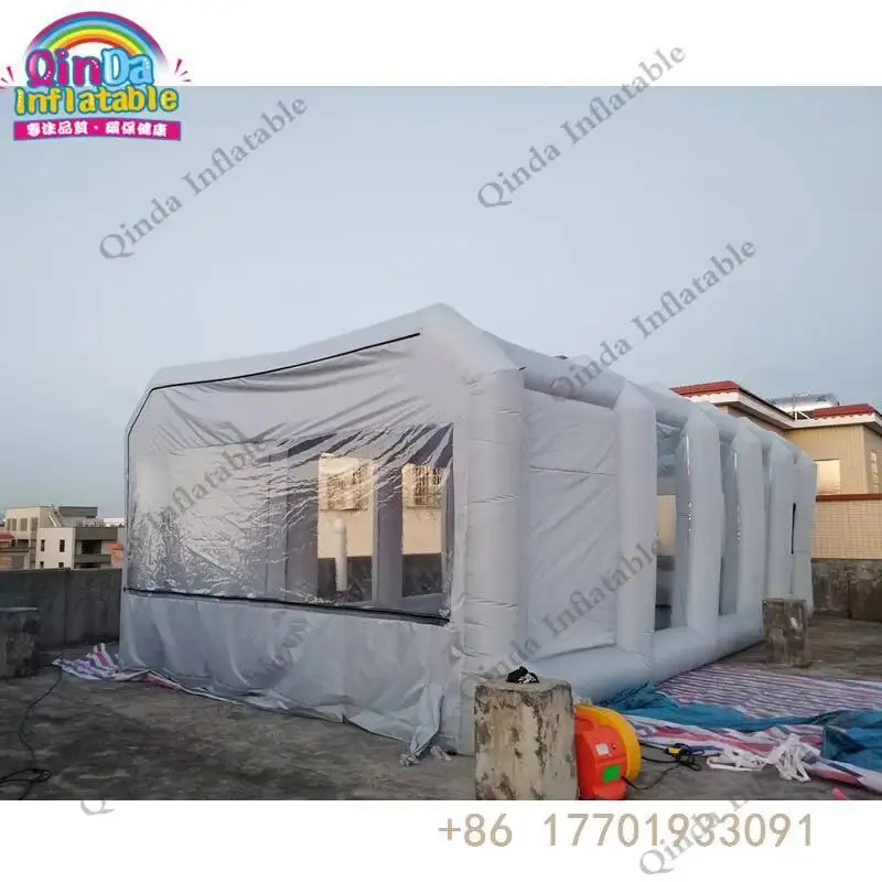 الصين المورد في الهواء الطلق المحمولة نفخ المرآب سيارة نفخ رذاذ الطلاء كشك خيمة للبيع