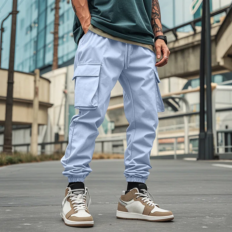 Autumn American Outdoor Multi-Pocket Men's Loose Trend Casual Sports Footwear Pants