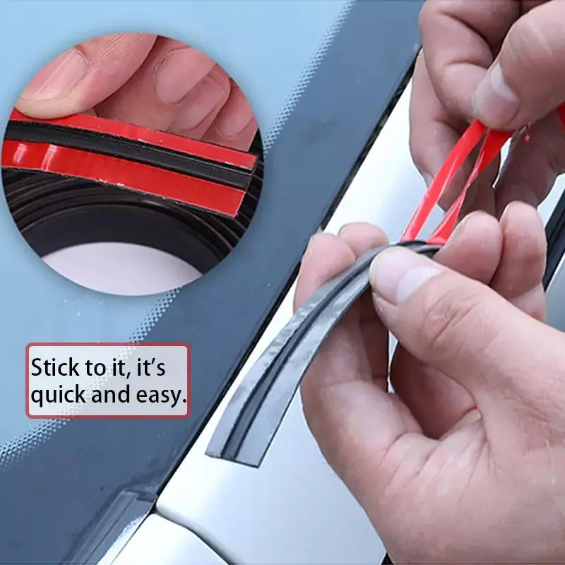 Car Rubber Seals Edge Sealing Strips Auto Window Edge Roof Windshield Sealant Protector Sealing Strip Sound Insulation Tape