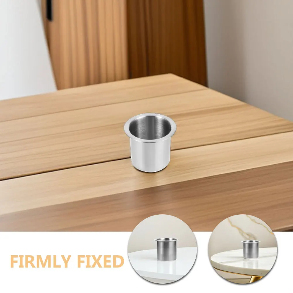 2Pcs Edelstahl Sofa Tasse Halter Einsatz Drop-in Getränke Halter für Couch Liege Auto Boot Rv Verwenden Liege kissen Einsätze