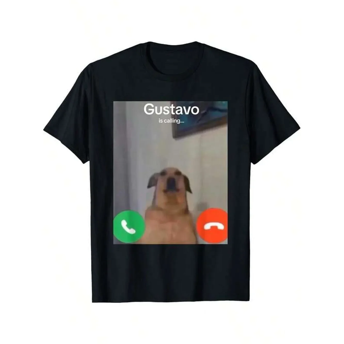 Gustavo The Dog Is Calling Funny Meme Gen Z Alpha Brainrot T-Shirt