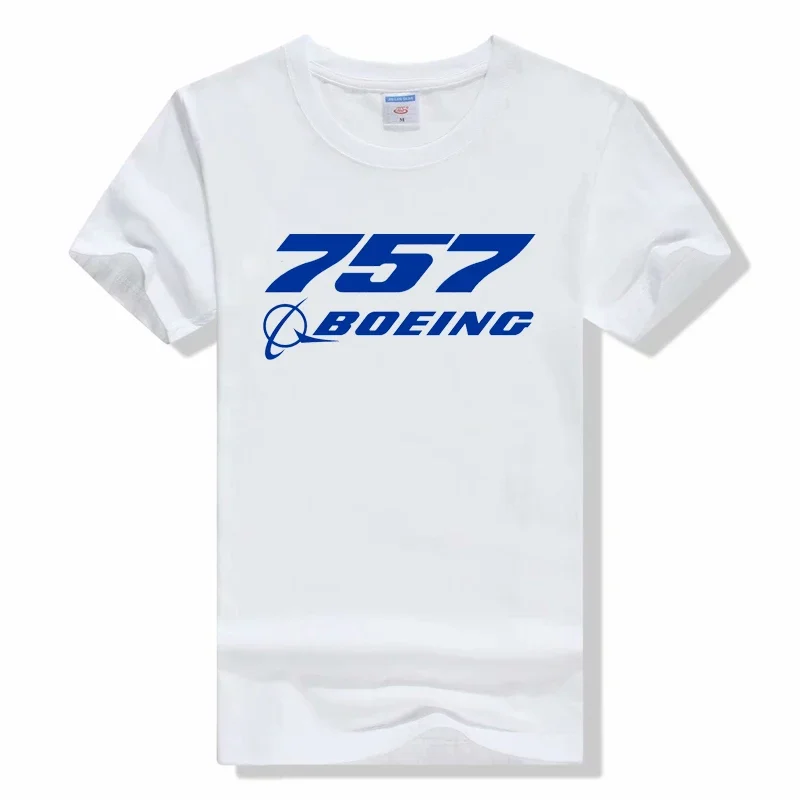 streetwear fashion  Summer BOEING AEROPLANE Print Shirt Casual Solid Short Sleeve Breathable Cotton  Short sleeved tops t shirt