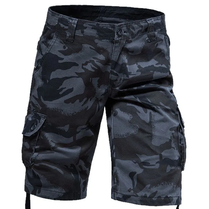 Tactical Cargo Shorts Men Camouflage Jogging Leisure Outdoor Sports Half Pants Pocket Cotton Breathable Large Size Shorts