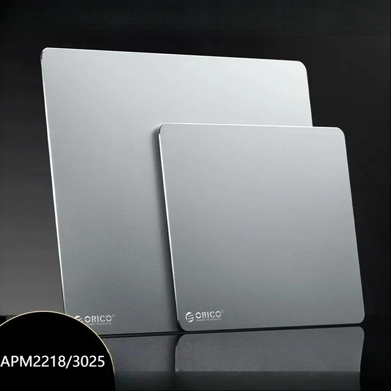 

ORICO AMP2218 AMP3025 Mouse Pad Aluminum Alloy Hard Smooth Slim Double Side Waterproof Gaming Mousepad Custom Computer Office