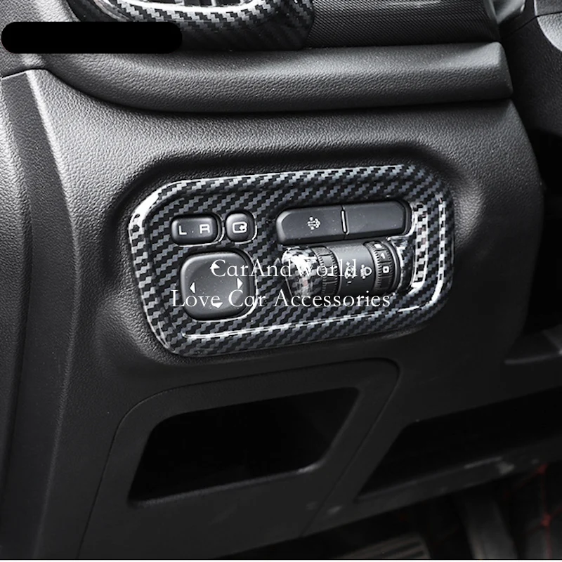 Left Center Console Headlights Adjust Switch Frame Cover Car Accessories For Great Wall Cannon GWM Poer Ute 2019-2022
