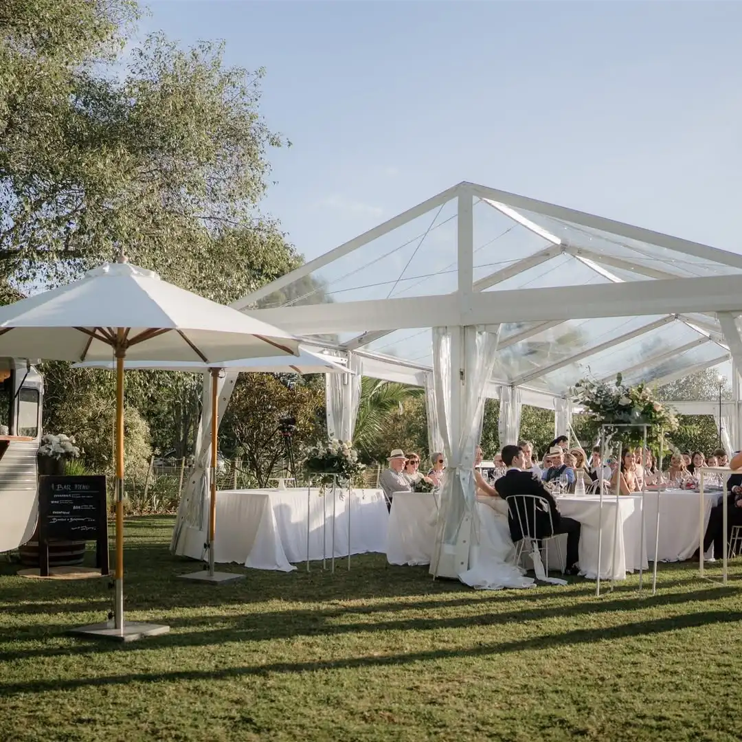 Wedding tent aluminum alloy high-end hotel outdoor large ceremony banquet tent WeddingTent can be customized transparent