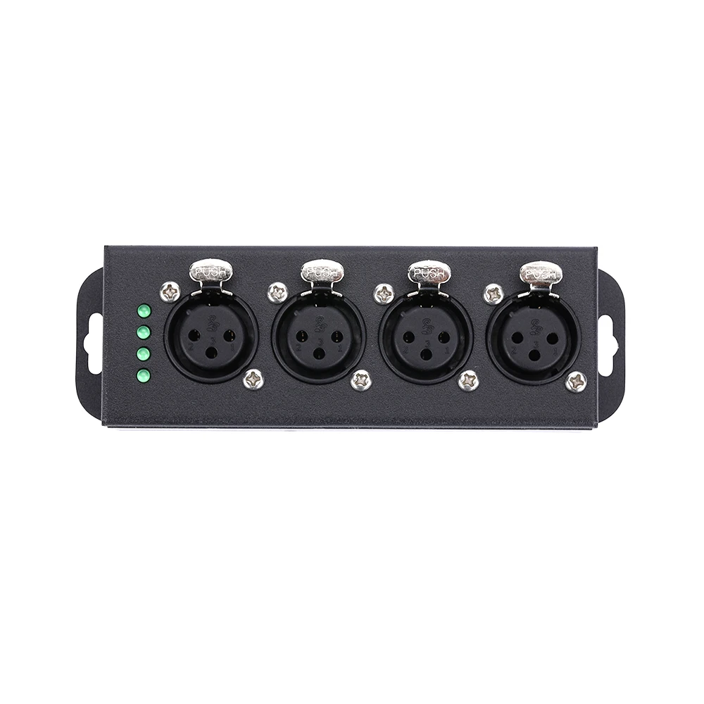 POE 4-Universe ARTNET/sACN DMX512 Rede bidirecional MINI Box Gateway Controle Funciona com MA2 Tiger Tou