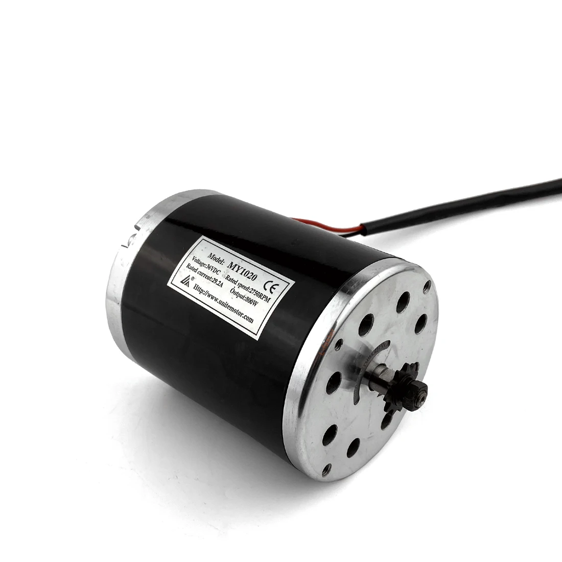 36V48V 800W Electric Karting Motor MY1020 Without Mount Bracket With 25H Star 11 Tooth