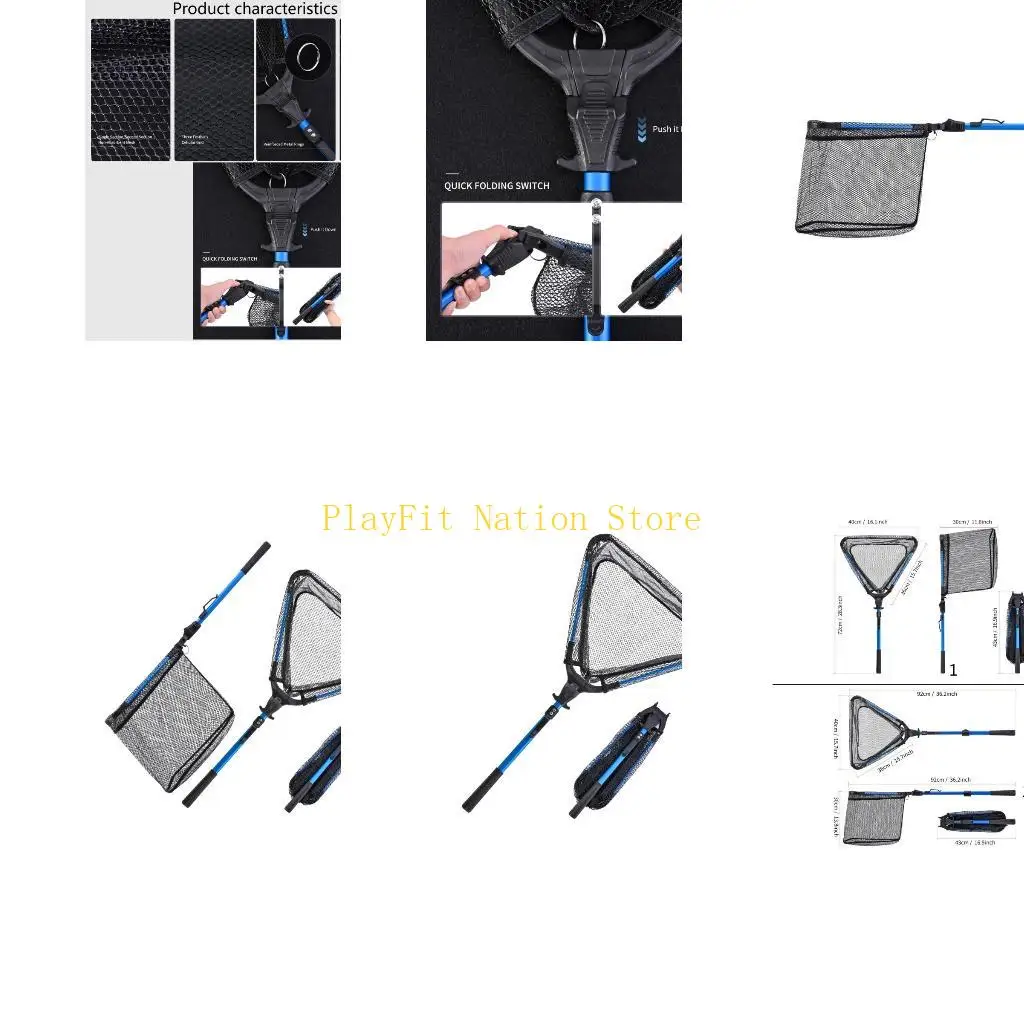 pesca-dobravel-portatil-242f-pouso-telescopica-liga-aluminio-pesca-leve-para-criancas-e-adultos