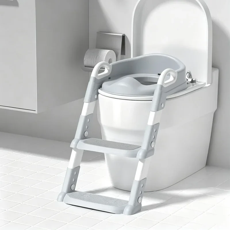 Foldable Potty Training Seat With Adjustable Ladder Anti‑Slip Step Stool Portable Toilet Trainer Urinal Pot Training Accessory