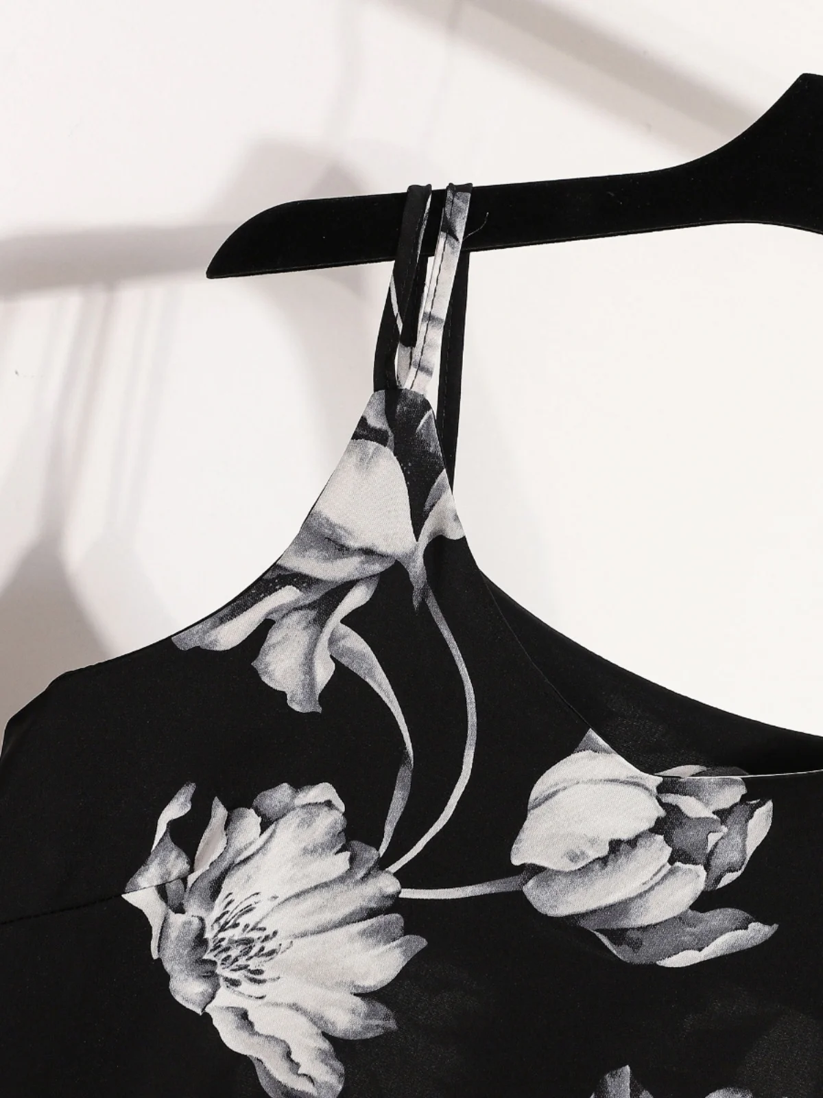 Plus Size Zomer 2024 Dames Chiffon Dr Bloemenprint Off-shoulder A-lijn Jurk Ele Afslanken Loose Fit Vloerlengte