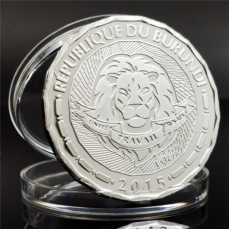 8pcs/set Marine Animals and Rare Animals Silver Plated Challenge Coin 100 FRANCS Collection Gift - Image 3