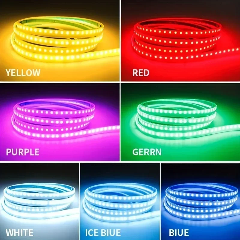 Led غطاء السيارة شريط إضاءة ثابت من خلال نوع السيارات تعديل المصباح الأمامي ترقية ضوء الزخرفية سيارة النهار تشغيل أضواء