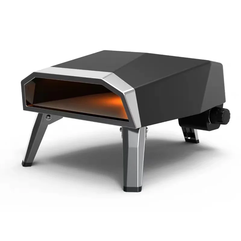Horno de Pizza de Gas portátil pequeño para exteriores de 1 cubierta, horno de Pizza, horno de Gas para Pizzas, equipo de panadería para hornear comercial al aire libre
